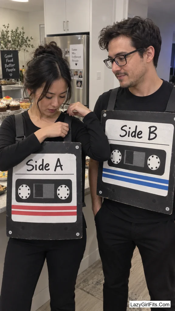 A Cassette Tape, Side A and Side B