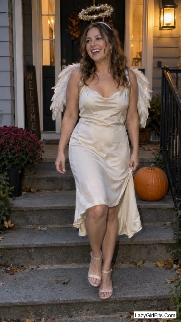 A Halo, Wings, and Whatever Slip Dress Was Already Clean