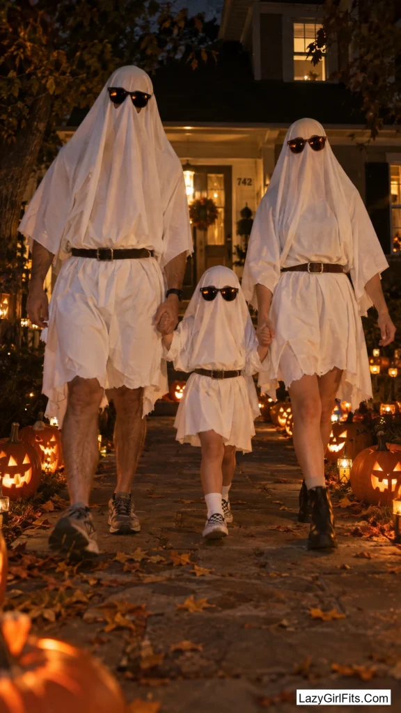 Bedsheet Ghosts in Sunglasses