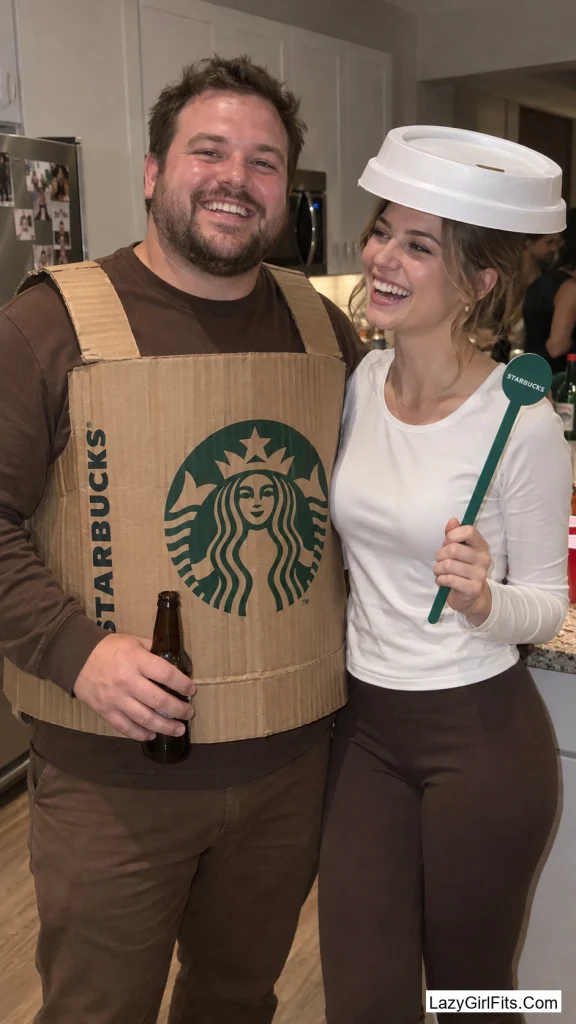 Coffee Cup and Cardboard Sleeve