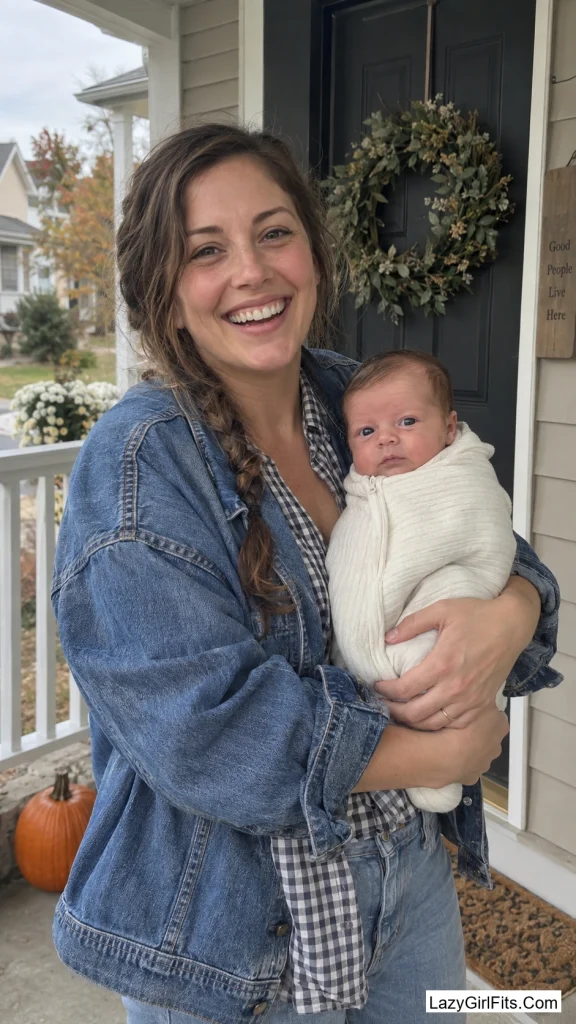 Denim Jacket Farmer, Baby the Barn Egg