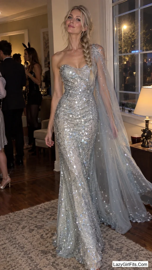 Frosted Ice Queen in Sequins