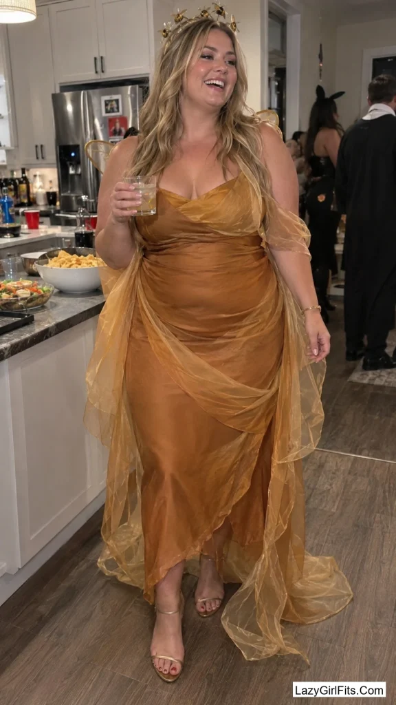 Honey Drizzle in Amber Tulle