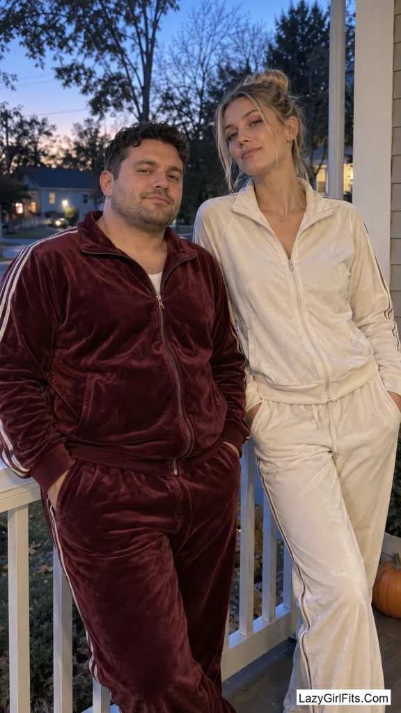 Matching Tracksuits, Opposite Colors