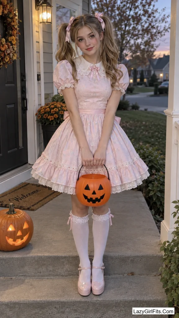 Porcelain Doll in a Party Dress