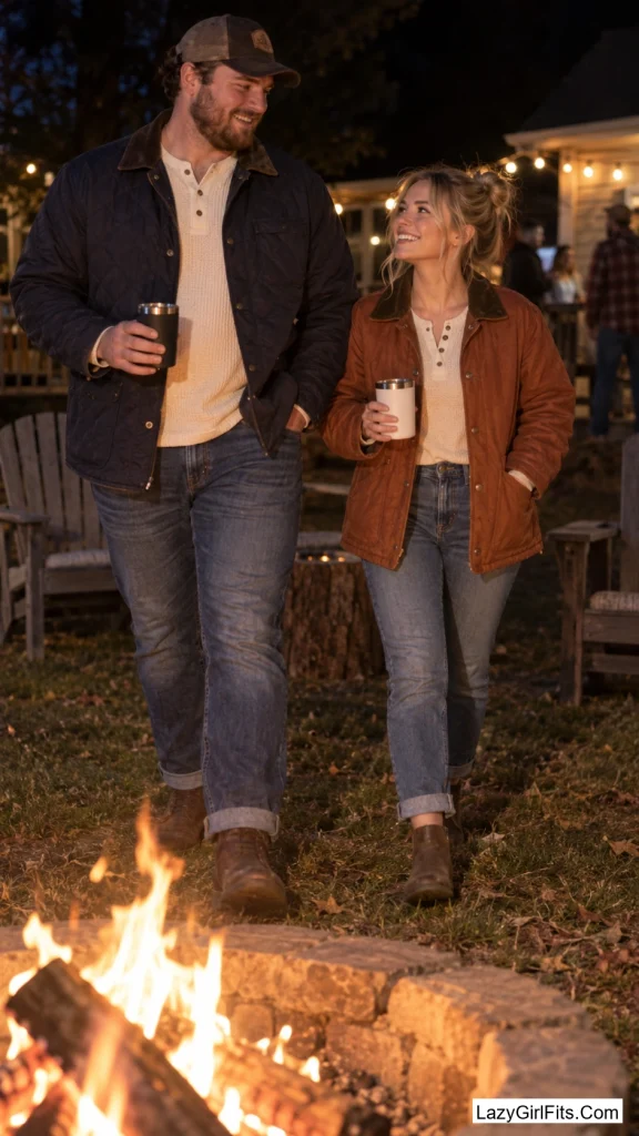 Quilted Barn Coats and Waffle Henleys