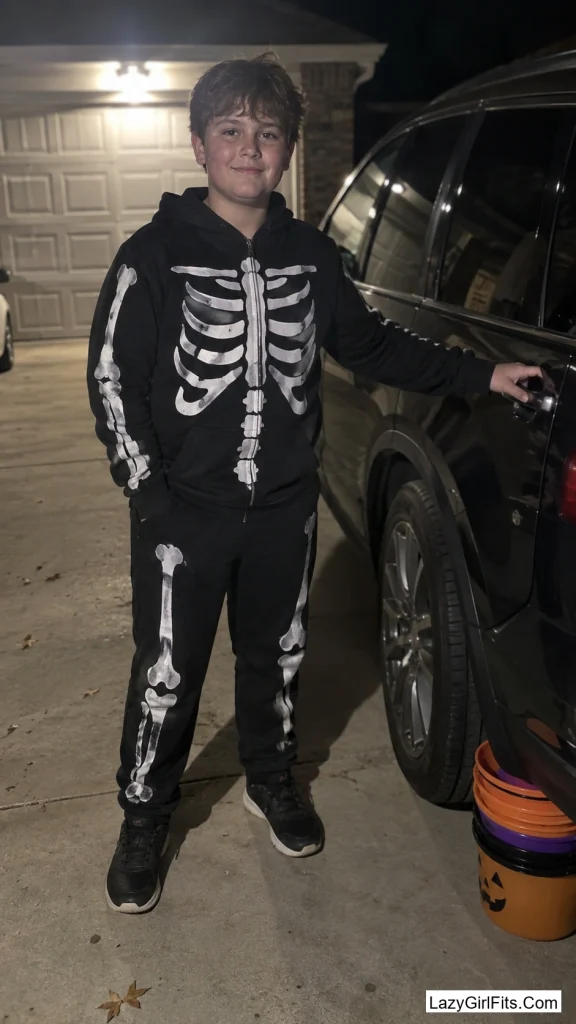 Two-Tone Skeleton Hoodie