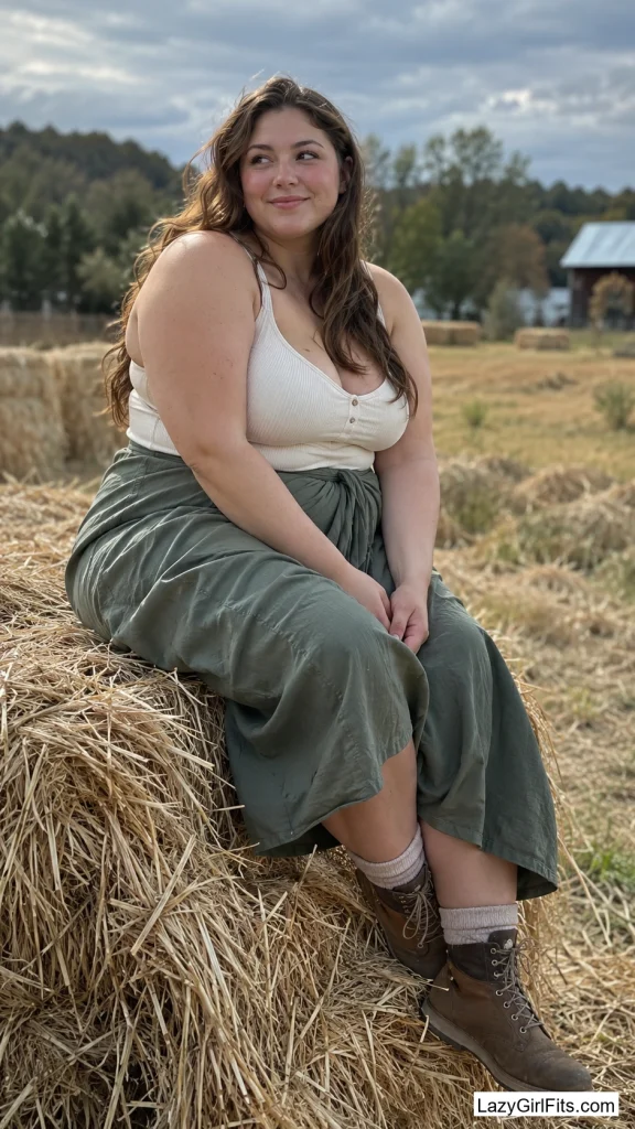 A Below-Knee Wrap Skirt