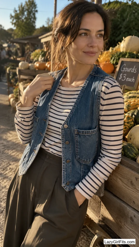 A Thrifted Denim Vest