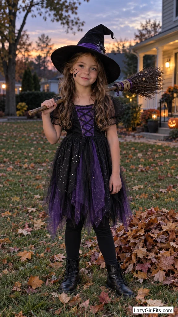 A Tiny Broom and Sparkle Trail on the Cheek