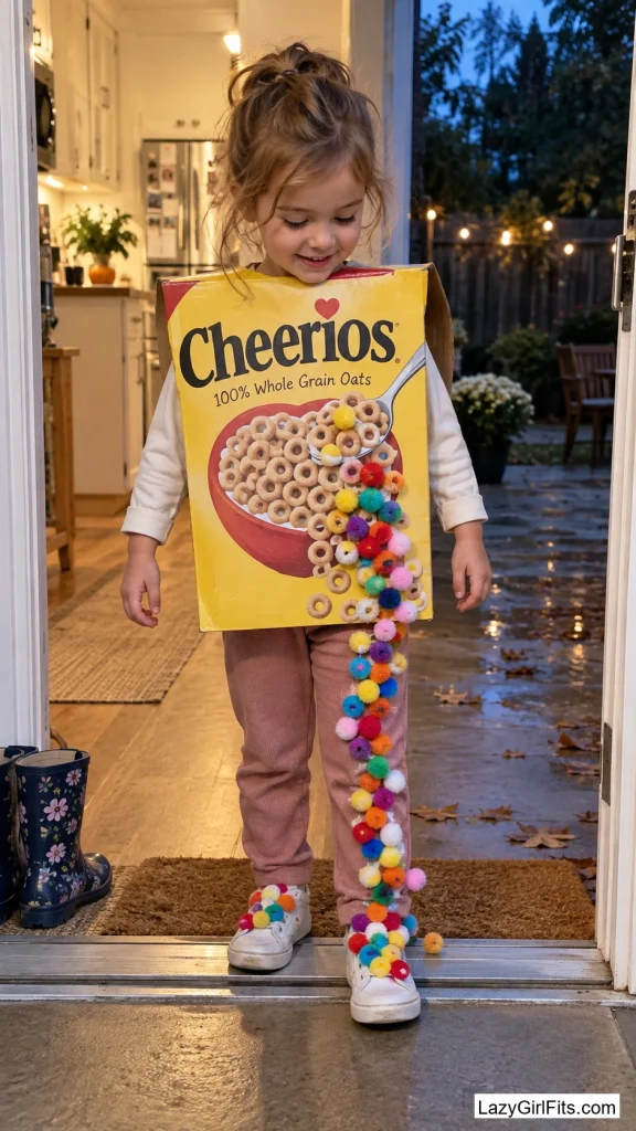 Cereal Mascot With a Spill Trail
