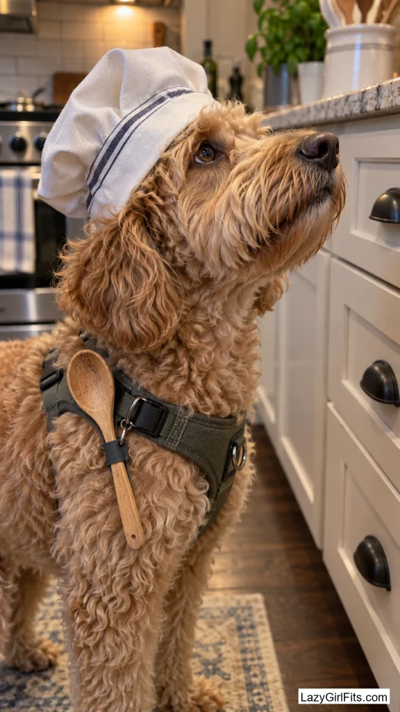 Chef's Bandana With a Wooden Spoon Prop