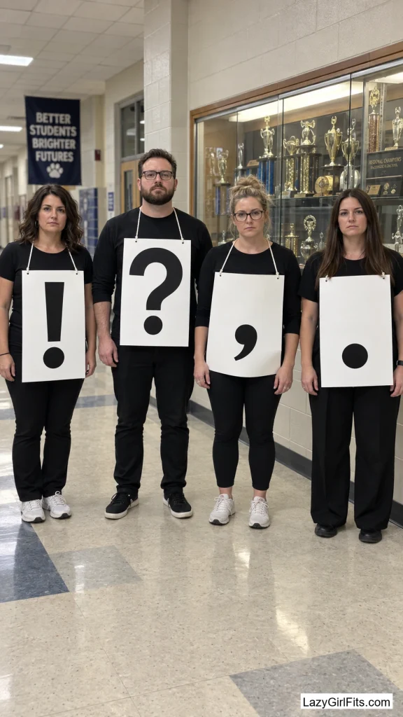 Each Teacher as a Different Punctuation Mark on a Giant Sentence