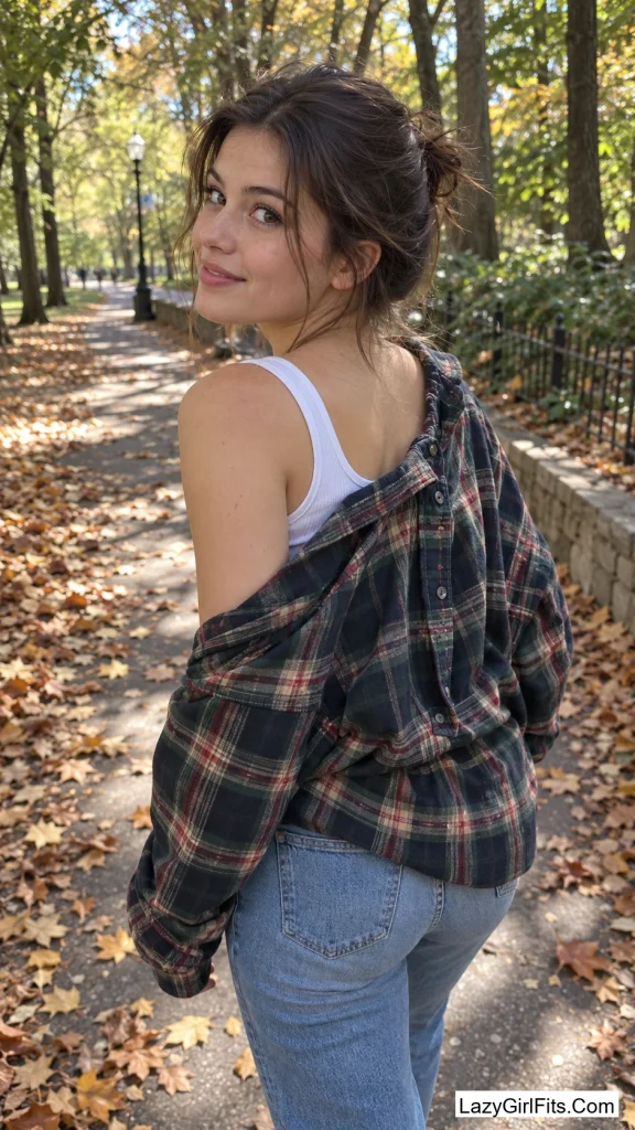Flannel Shirt Worn Backward