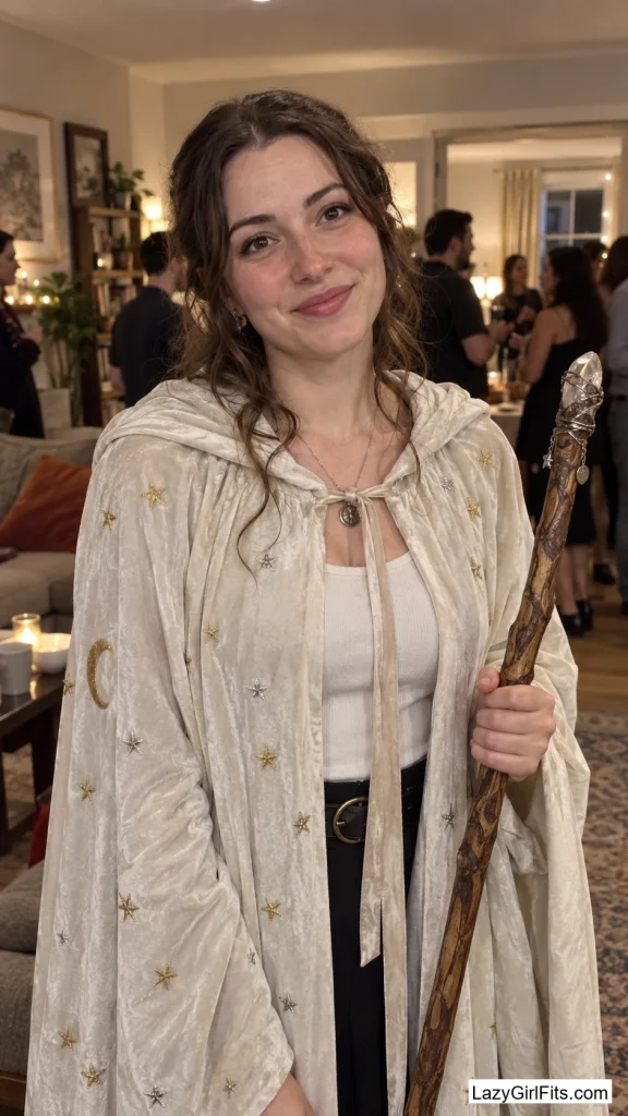Frieren's Star-Print Traveling Cloak