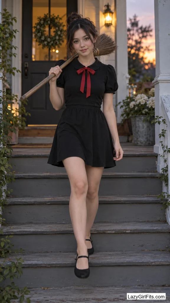 Kiki's Broom-and-Bow Dress