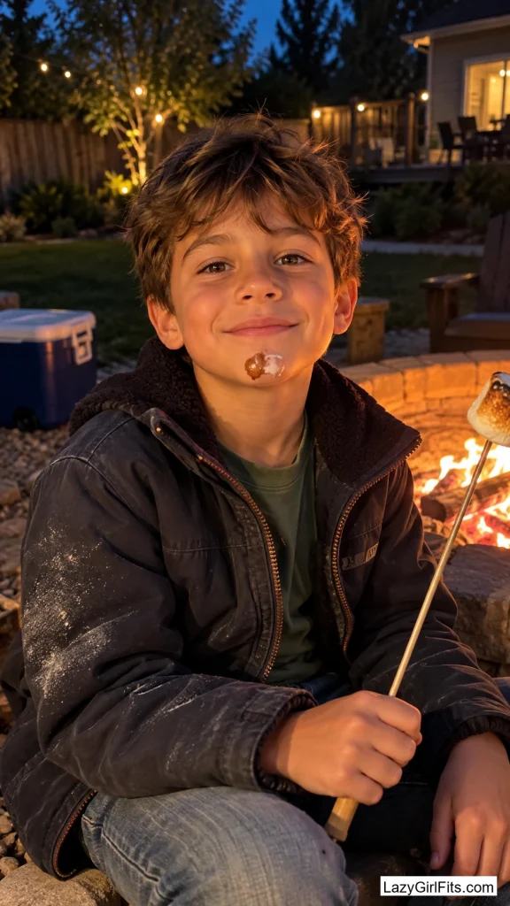 Marshmallow S'mores Smudge on the Chin