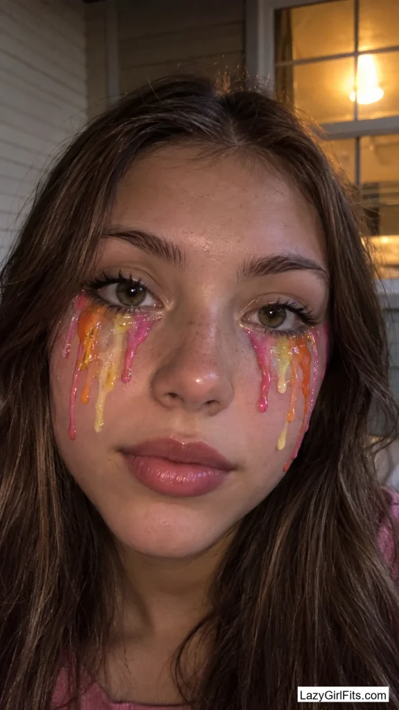 Melting Rainbow Popsicle Drip