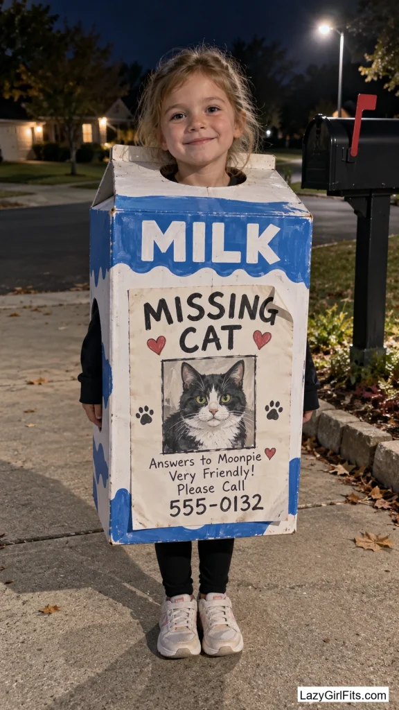 Missing-Cat Milk Carton
