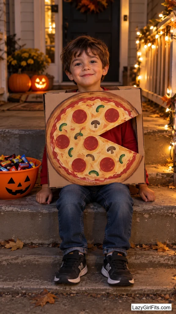 One Slice Missing Pizza Box