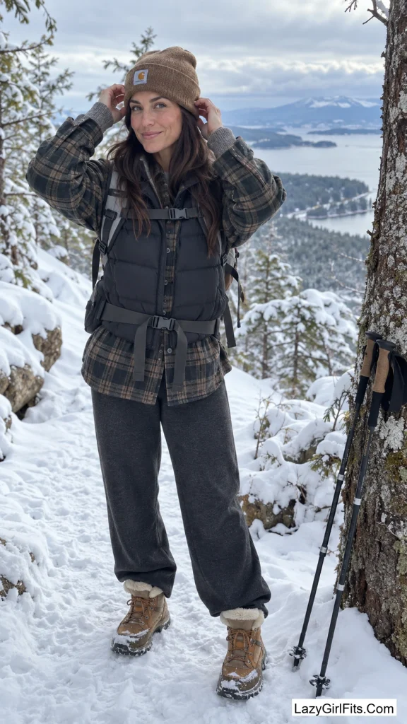 Shearling Boots With Thermal Leggings