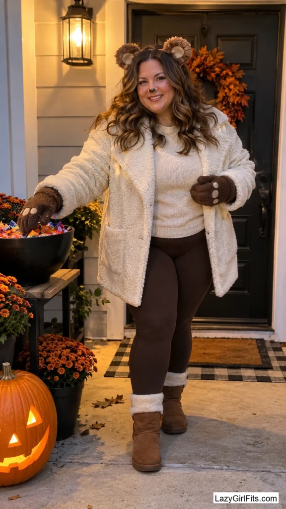 Shearling Coat Snuggly Bear