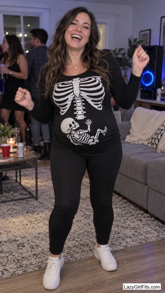 Skeleton X-Ray with a Baby Print