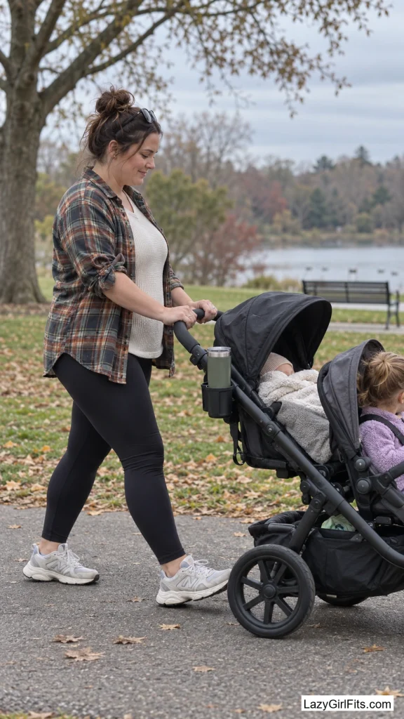 Thermal Layered Under an Open Flannel, One Sleeve Tied Back