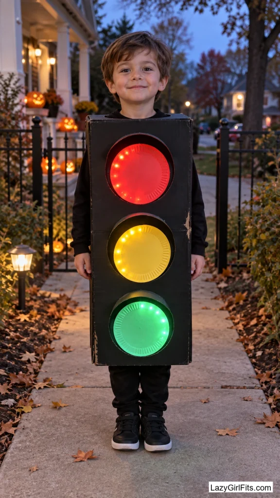 Traffic Light Cycling Colors