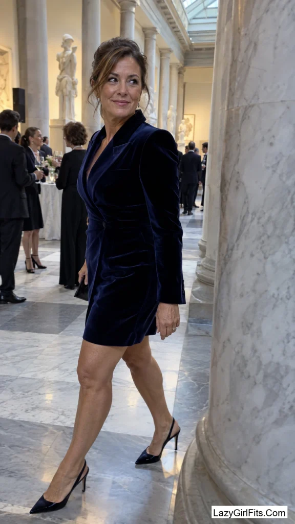Velvet Blazer Dress