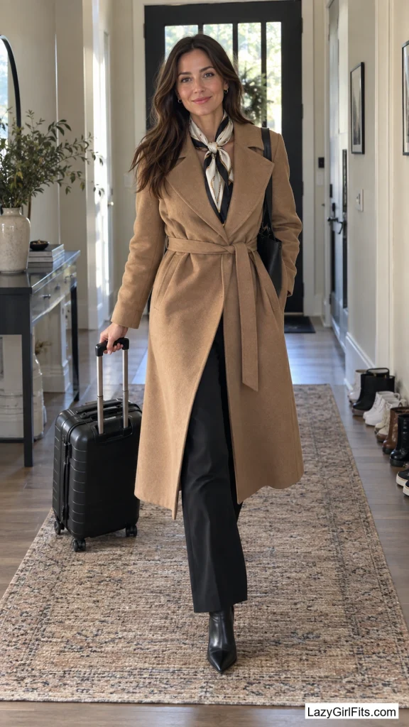 Wool Trench Vintage Flight Attendant