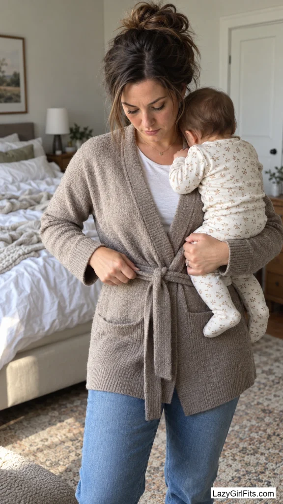 Wrap Cardigan That Ties Instead of Buttons